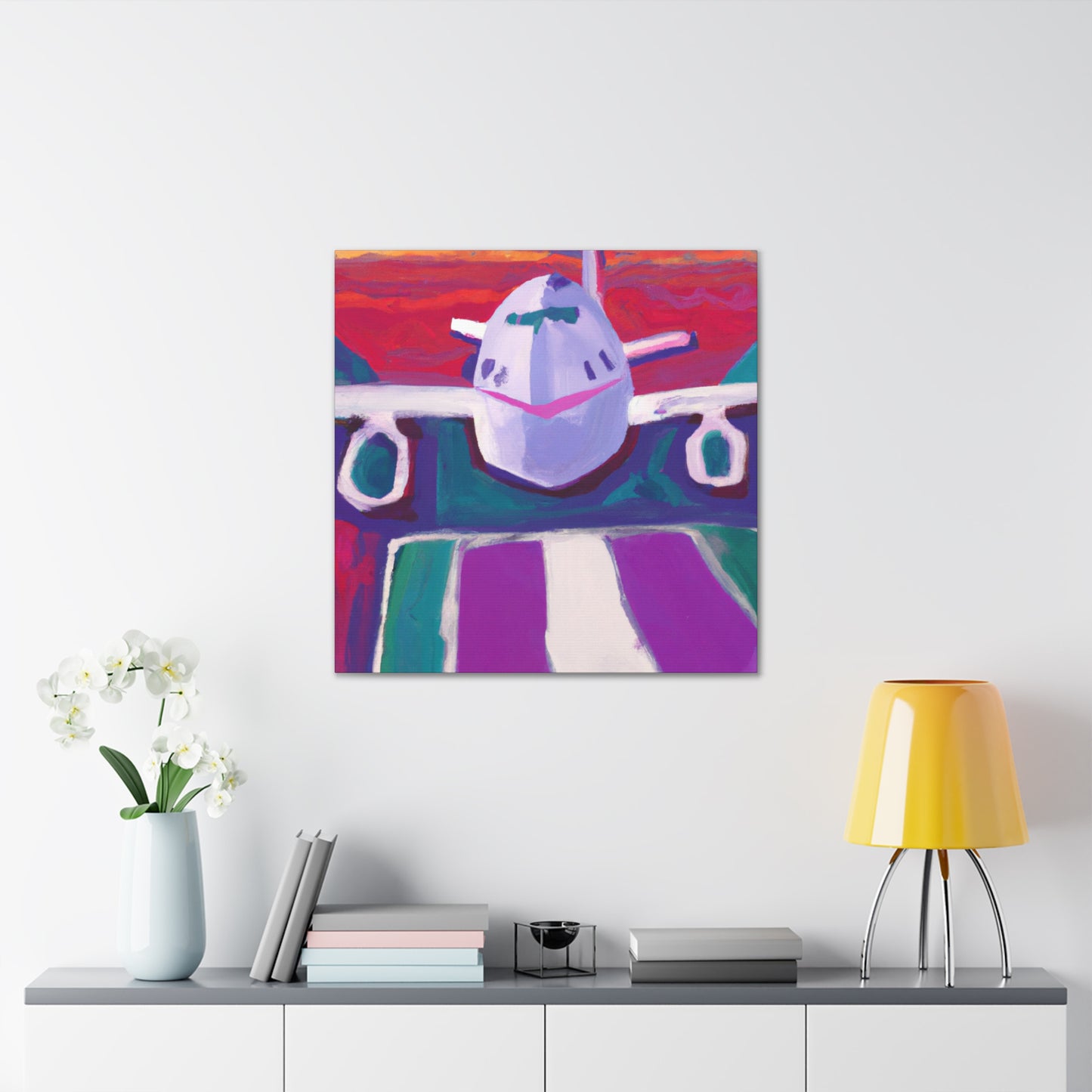 "Aerial Dreamscape Plane" - Canvas