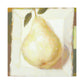 Pear in Soft Hues. - Canvas