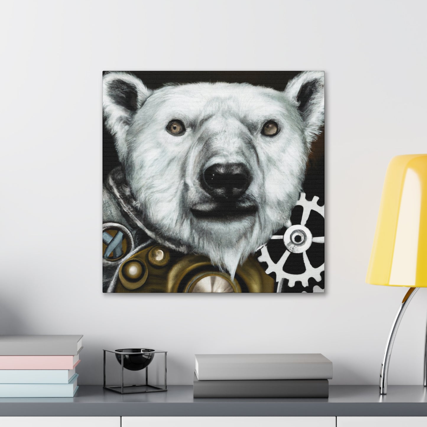 Polar Bear Steampunk Dream - Canvas