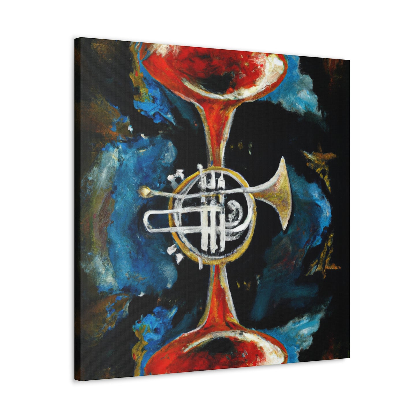 "Blowing the Trumpet Loudly" - Canvas