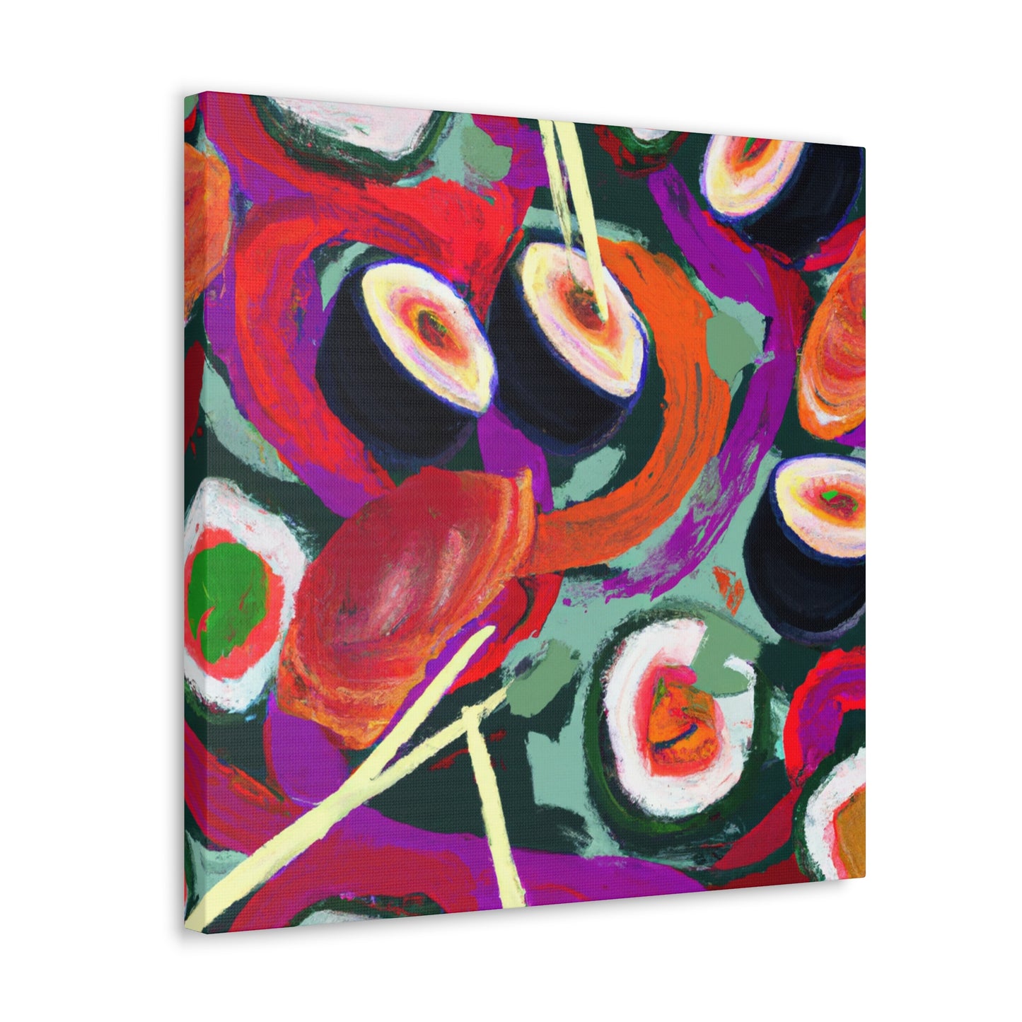 Sushi in Fauvist Hues - Canvas