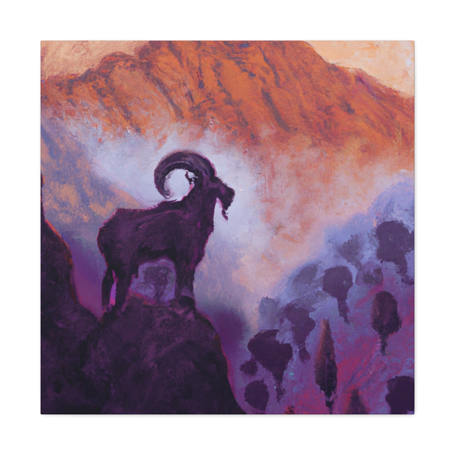 The Bighorn Regard - Canvas