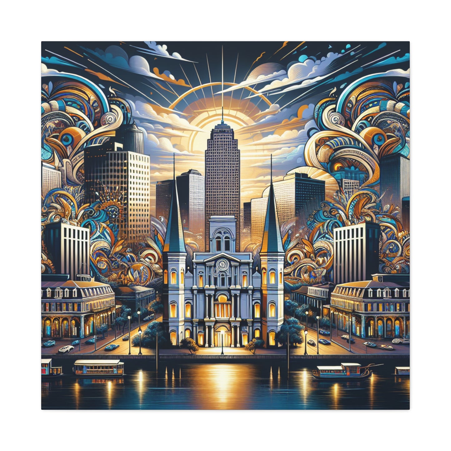 Jazzed City Revelry - Canvas