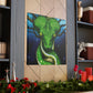 Green Tree Slithers. - Canvas