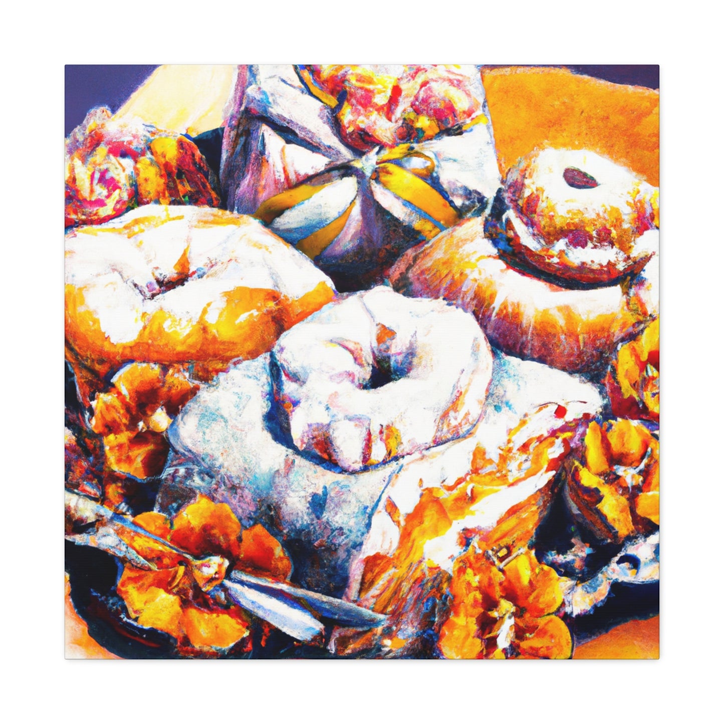 "Sugary Art Noveau Pastries" - Canvas