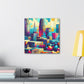 "Urban Symphony: Raleigh Rhapsody" - Canvas