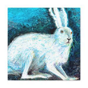 "Arctic Hares in Winter" - Canvas