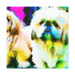 "Pekingese at Play" - Canvas