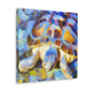 "Box Turtle in Impressionism" - Canvas