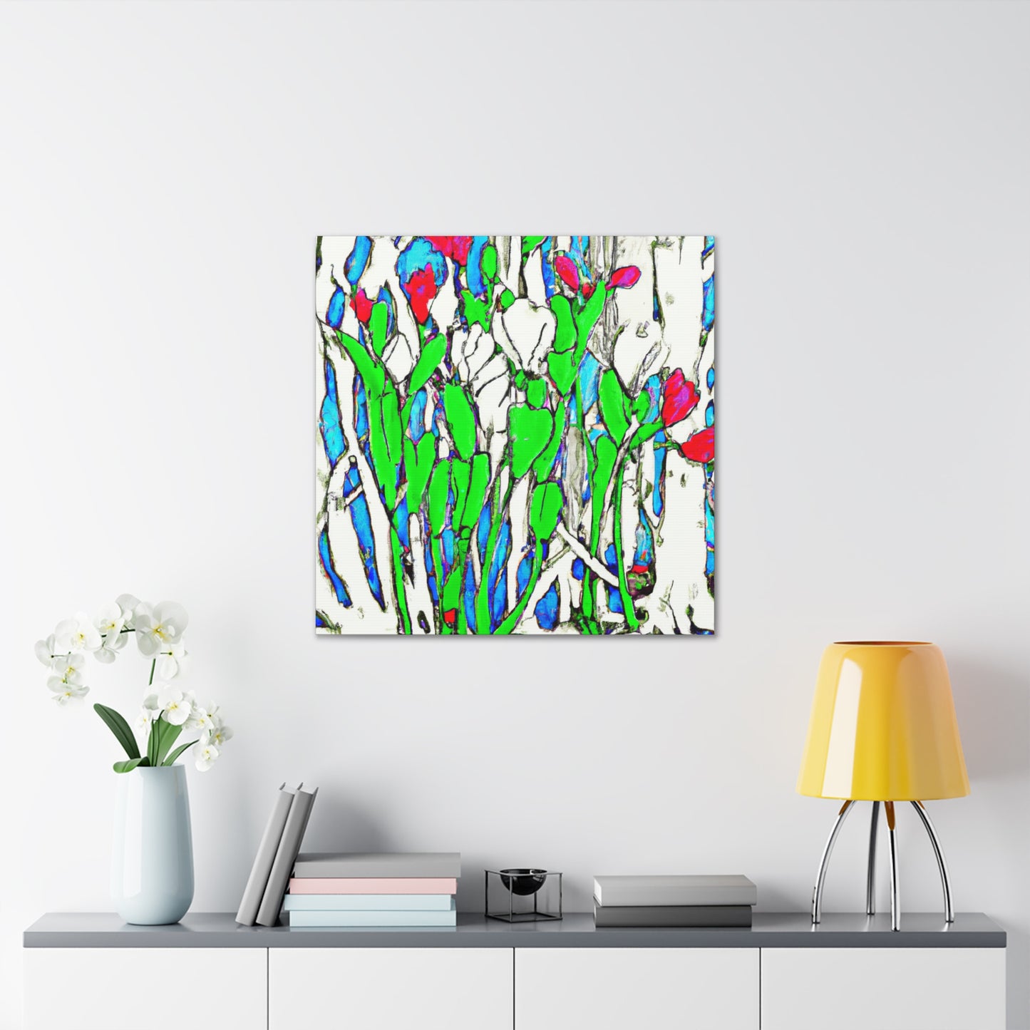 "Tulip Dreamscape Abstraction" - Canvas