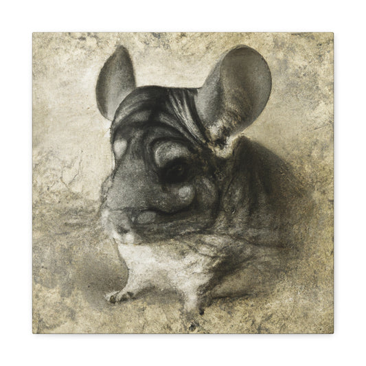 "Chinchilla's Captivating Charisma" - Canvas