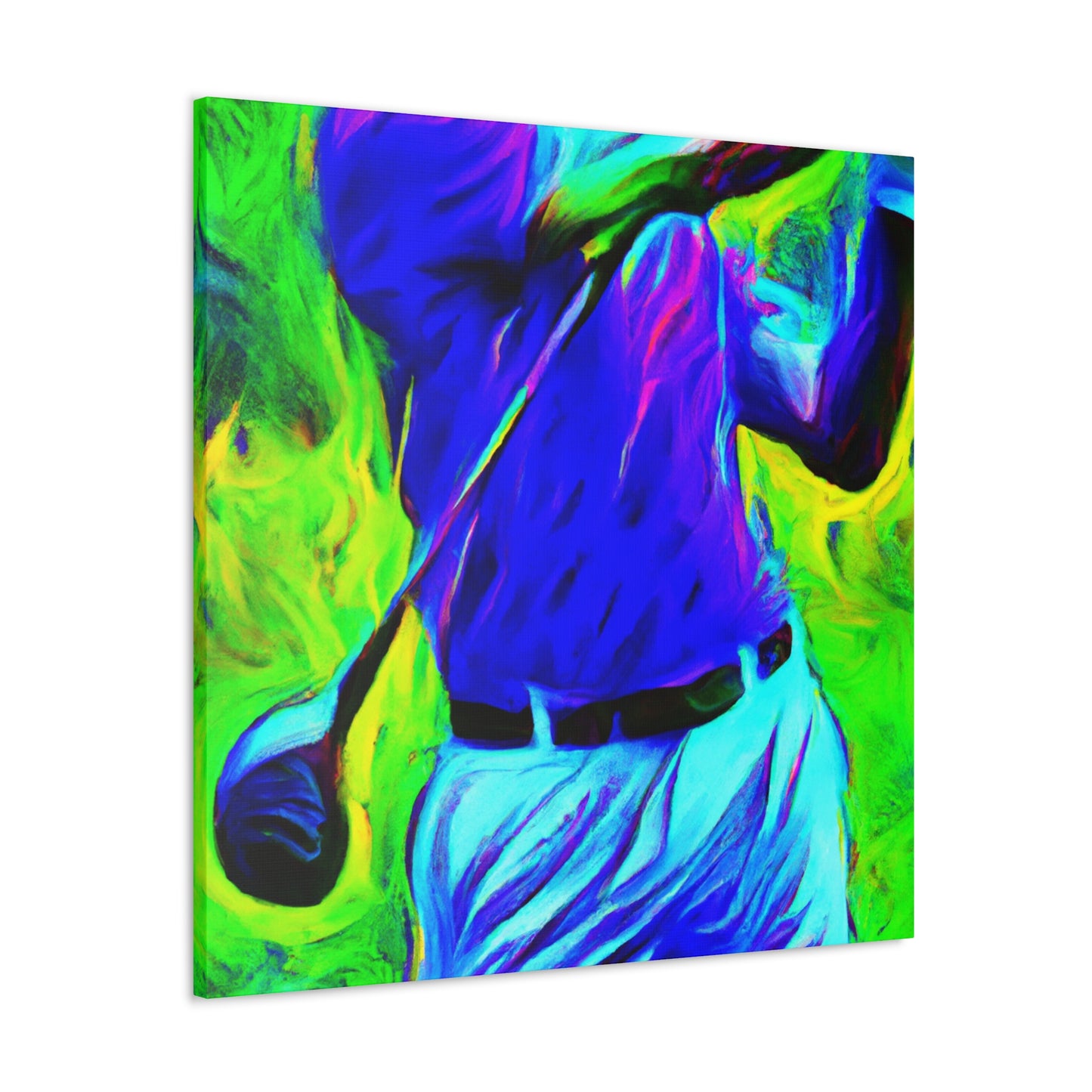 Golfing in Technicolor - Canvas