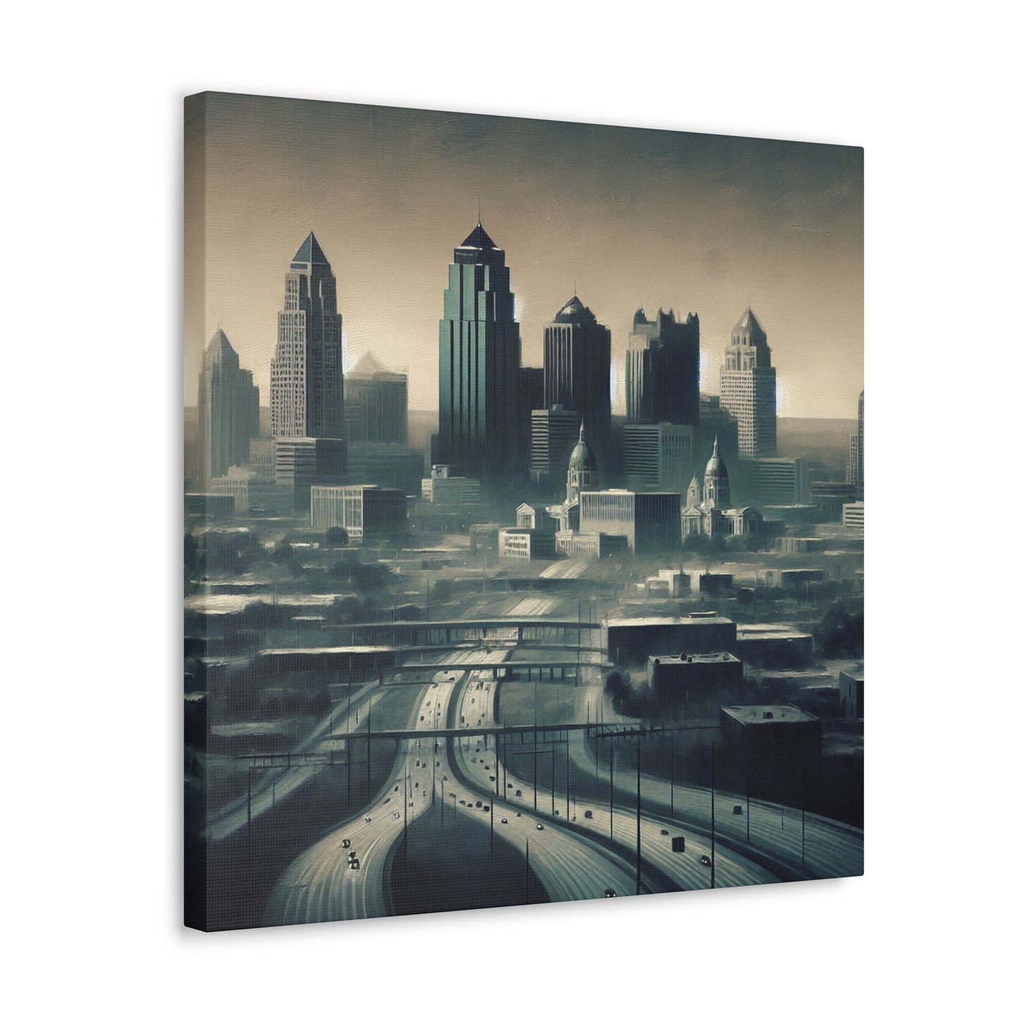 Midwest Metropolis Dreamscape - Canvas