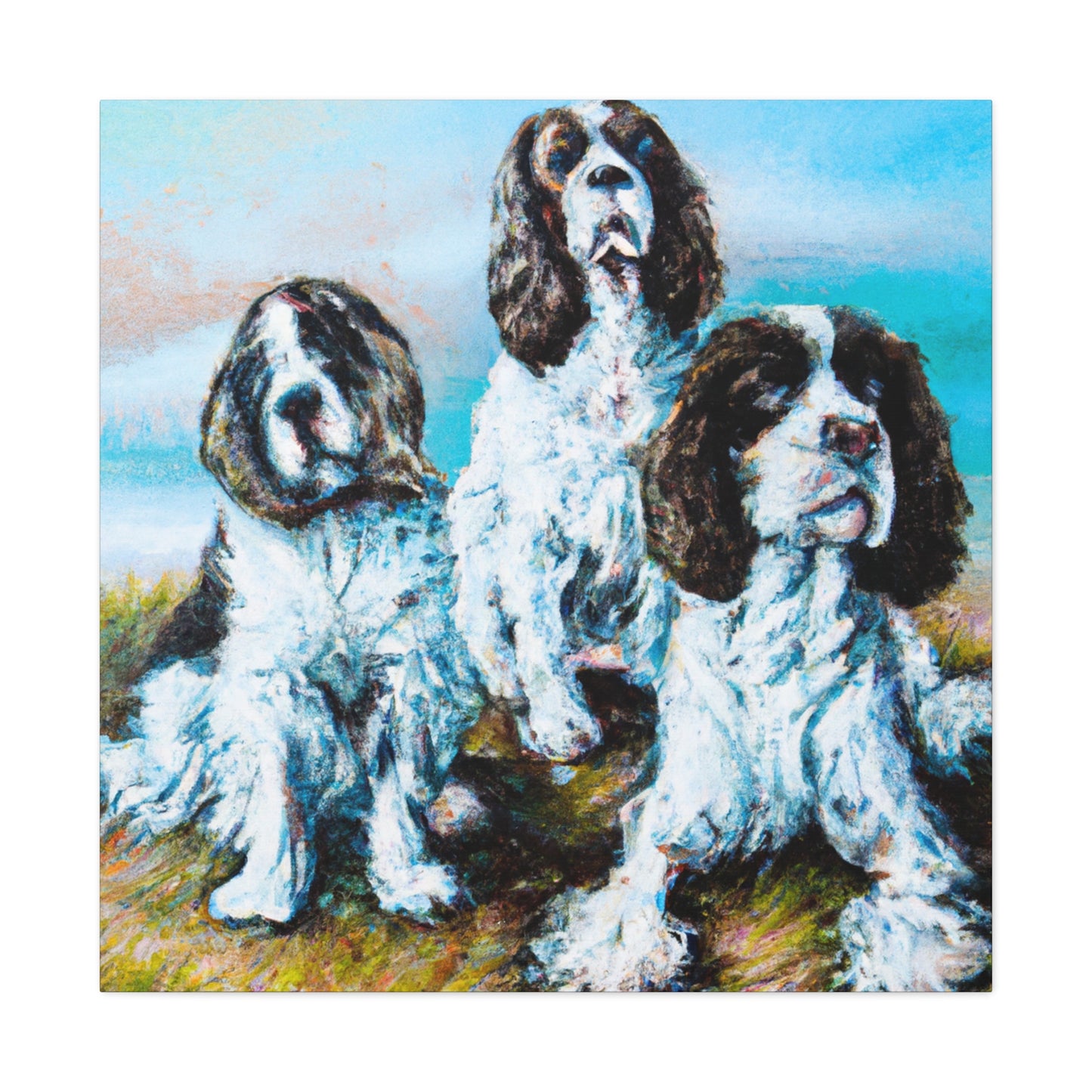 English Springer Dreams - Canvas