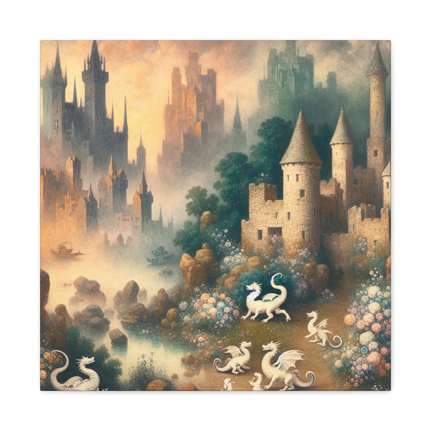 Dragon's Renaissance Revelry - Canvas