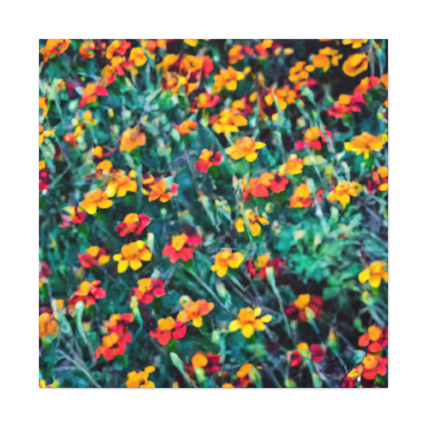 "Glorious Marigold Bloom" - Canvas