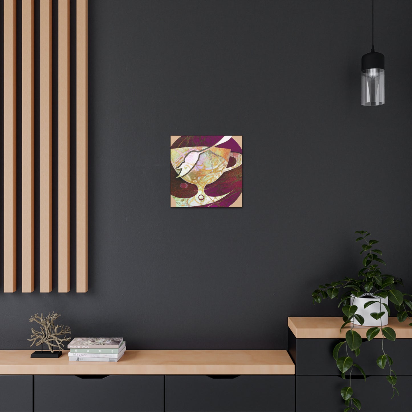 "Coffee Cup Symphony" - Canvas