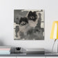 "Keeshond in Expressionism" - Canvas