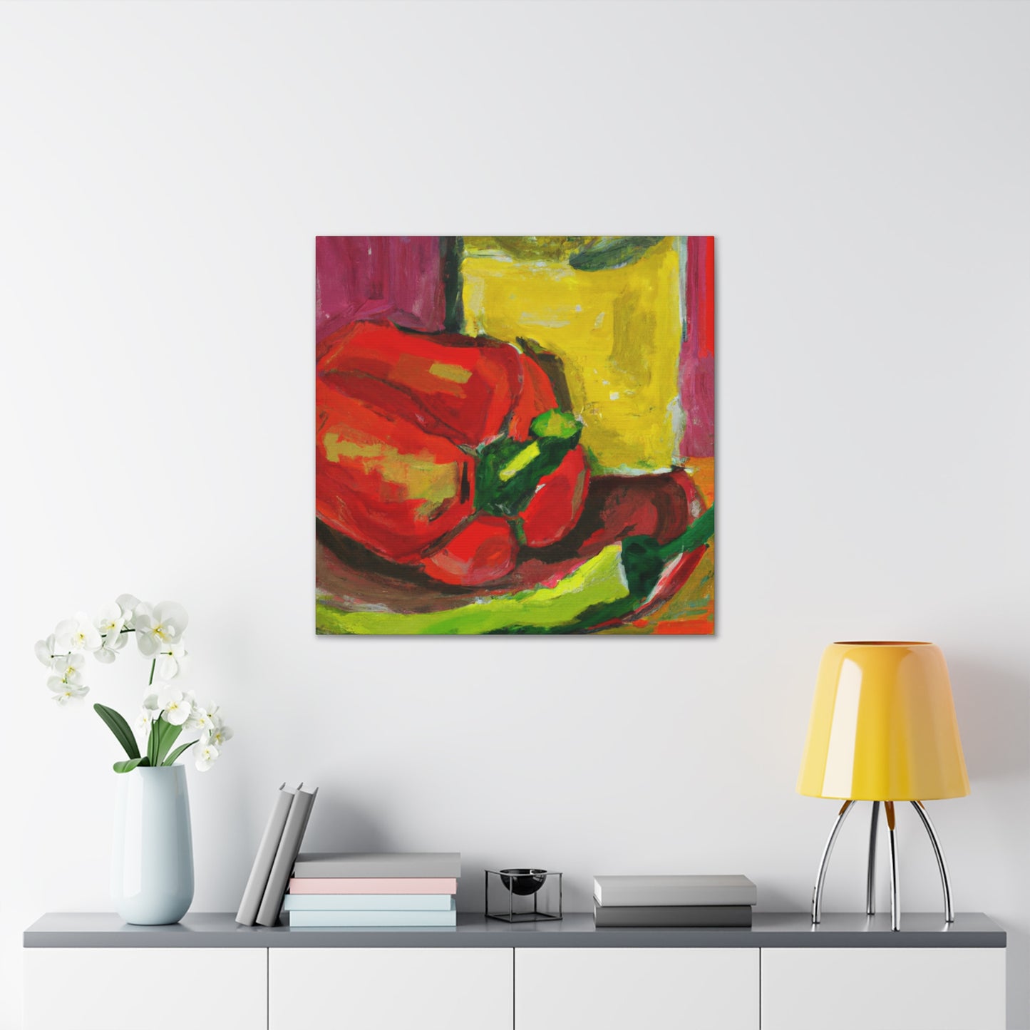 "Cascading Peppers Fauvism" - Canvas