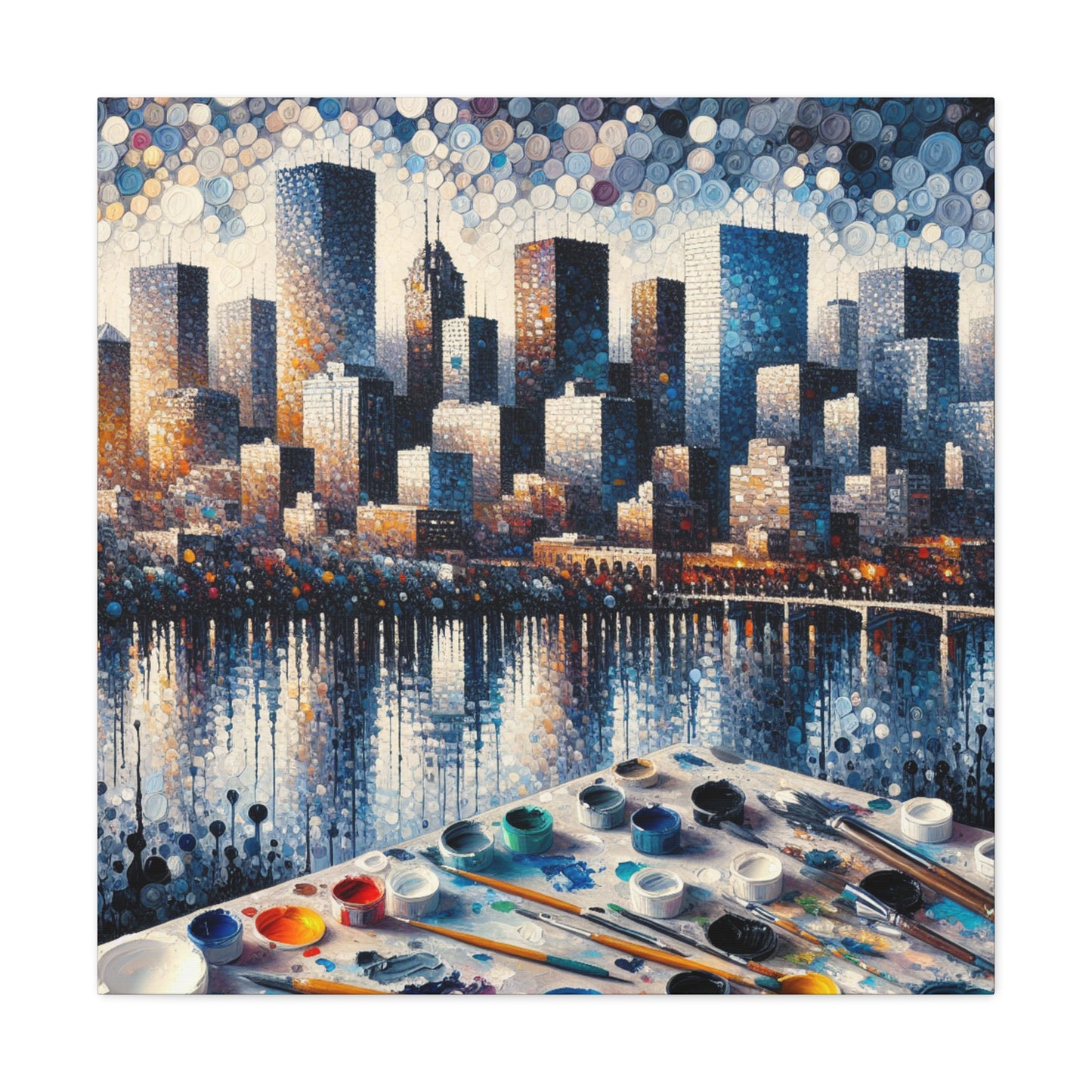 "Dotted Denver Dreamscape" - Canvas