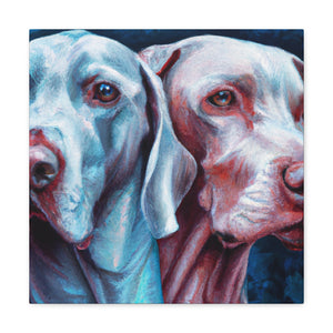 "Weimaraner in Hyperrealism" - Canvas