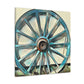 "Western Wagon Wheel Land" - Canvas