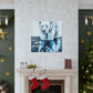 "Polar Bear in Snow" - Canvas