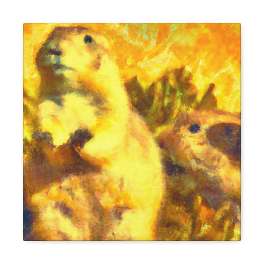 "Prairie Dog's Exuberance" - Canvas