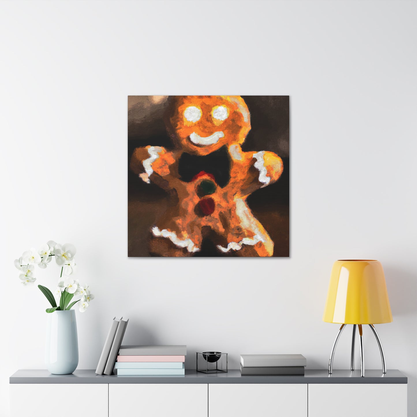 Gingerbread Man Delight - Canvas