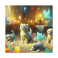 Whimsical Harmony: Puppies & Kittens - Canvas