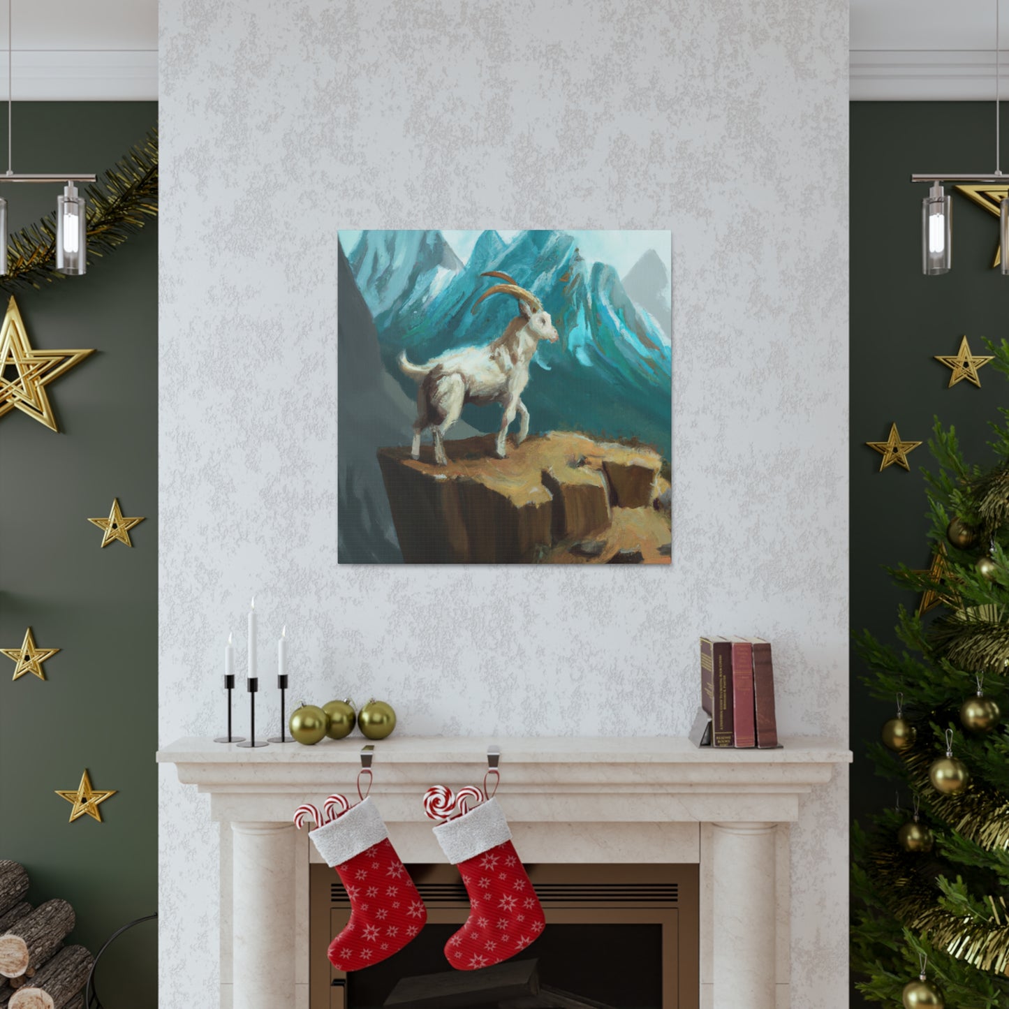 Mountain Goat Dreamscape - Canvas