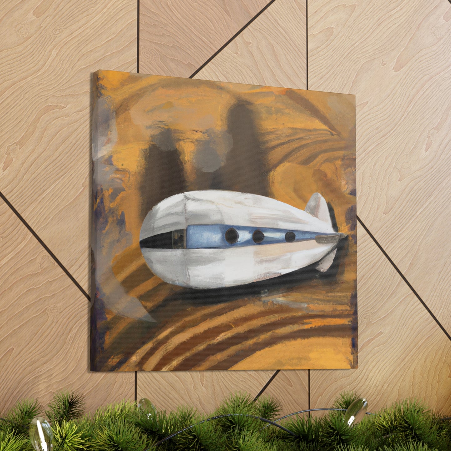 "Blossoming Blimp Majesty" - Canvas