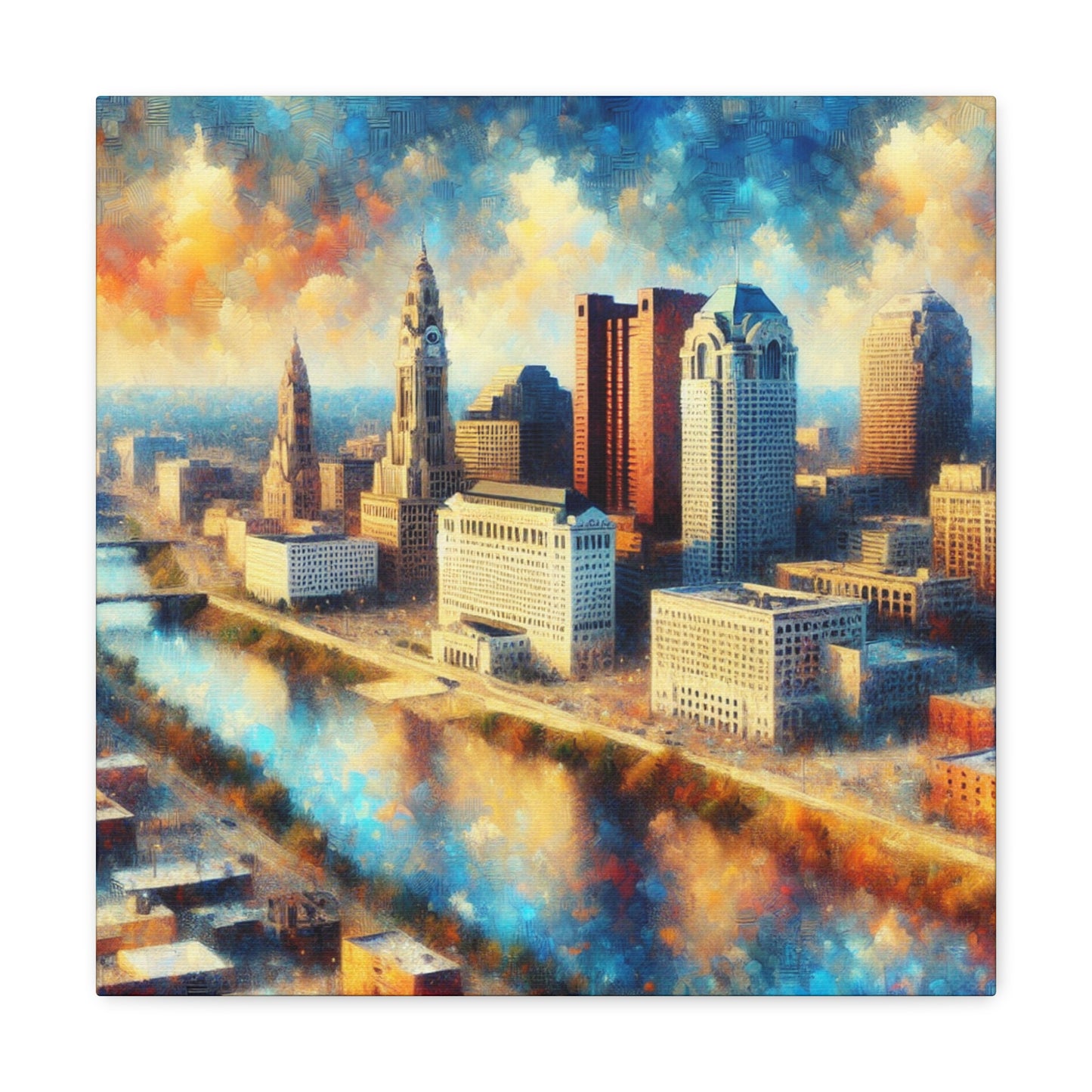 "Enchanting Columbus Mist" - Canvas