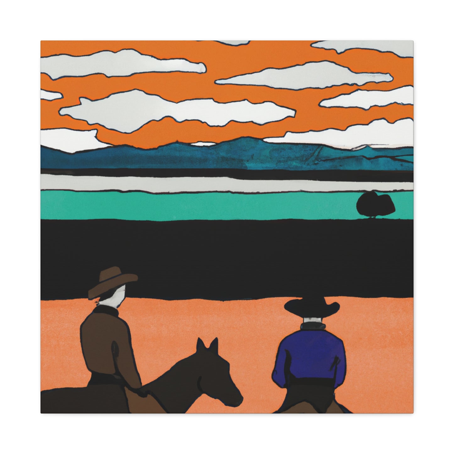 "Westward Western Wonder" - Canvas