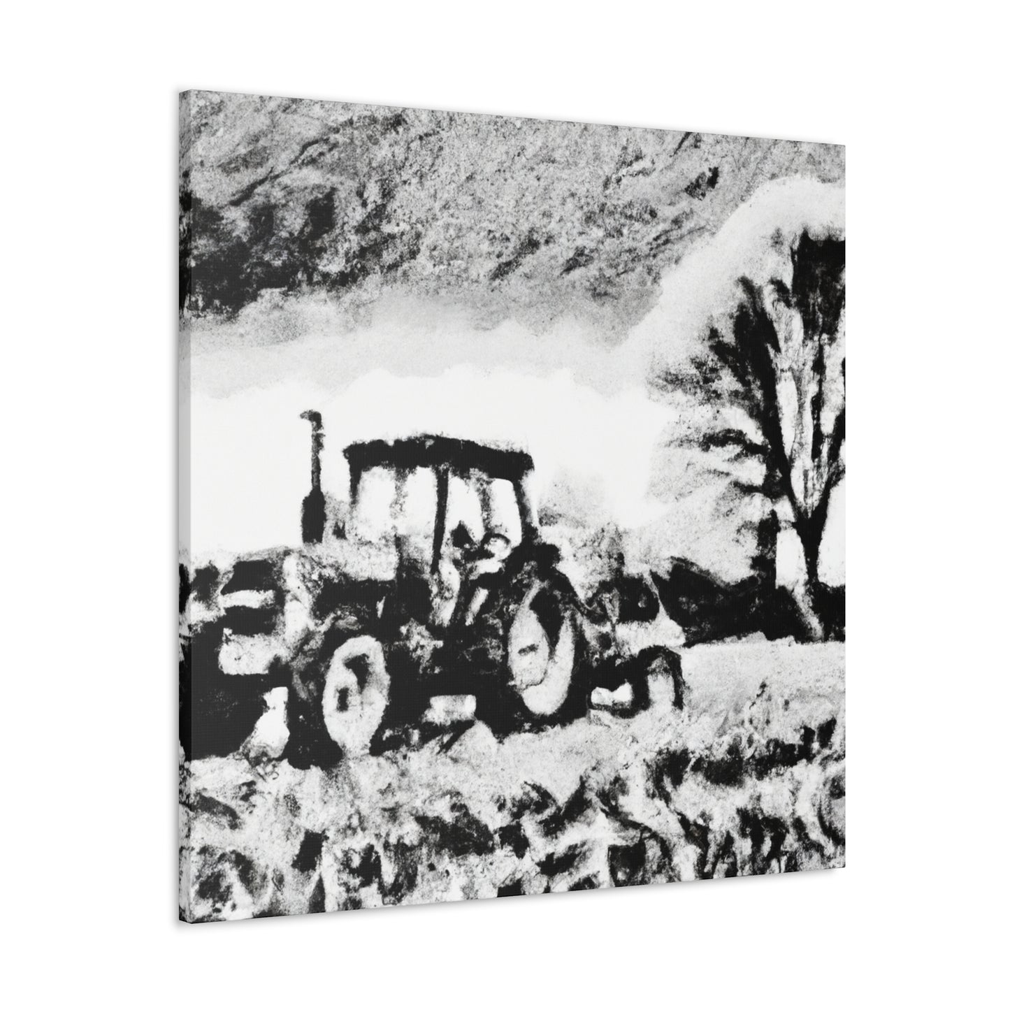 "Tractor in the Fields" - Canvas