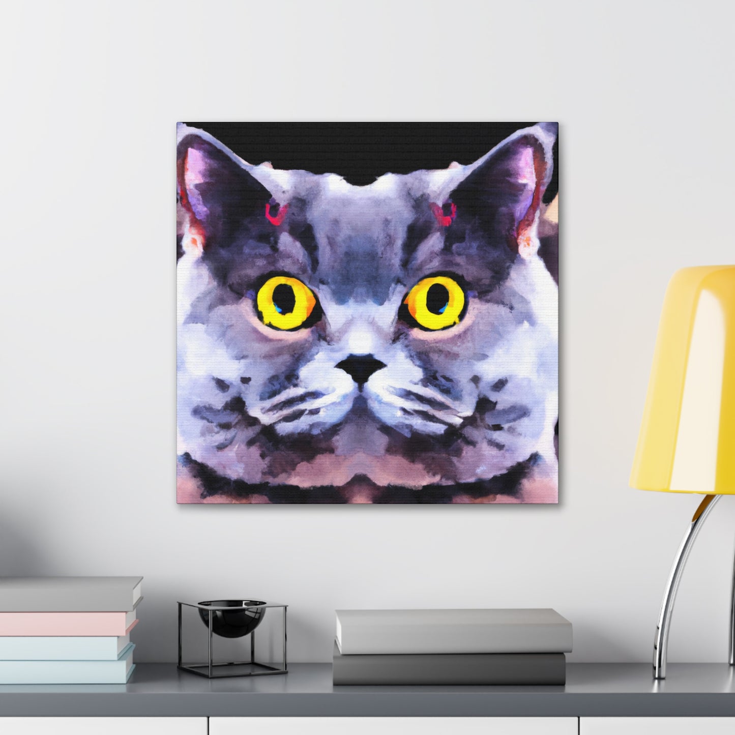 "Cute British Shorthair" - Canvas