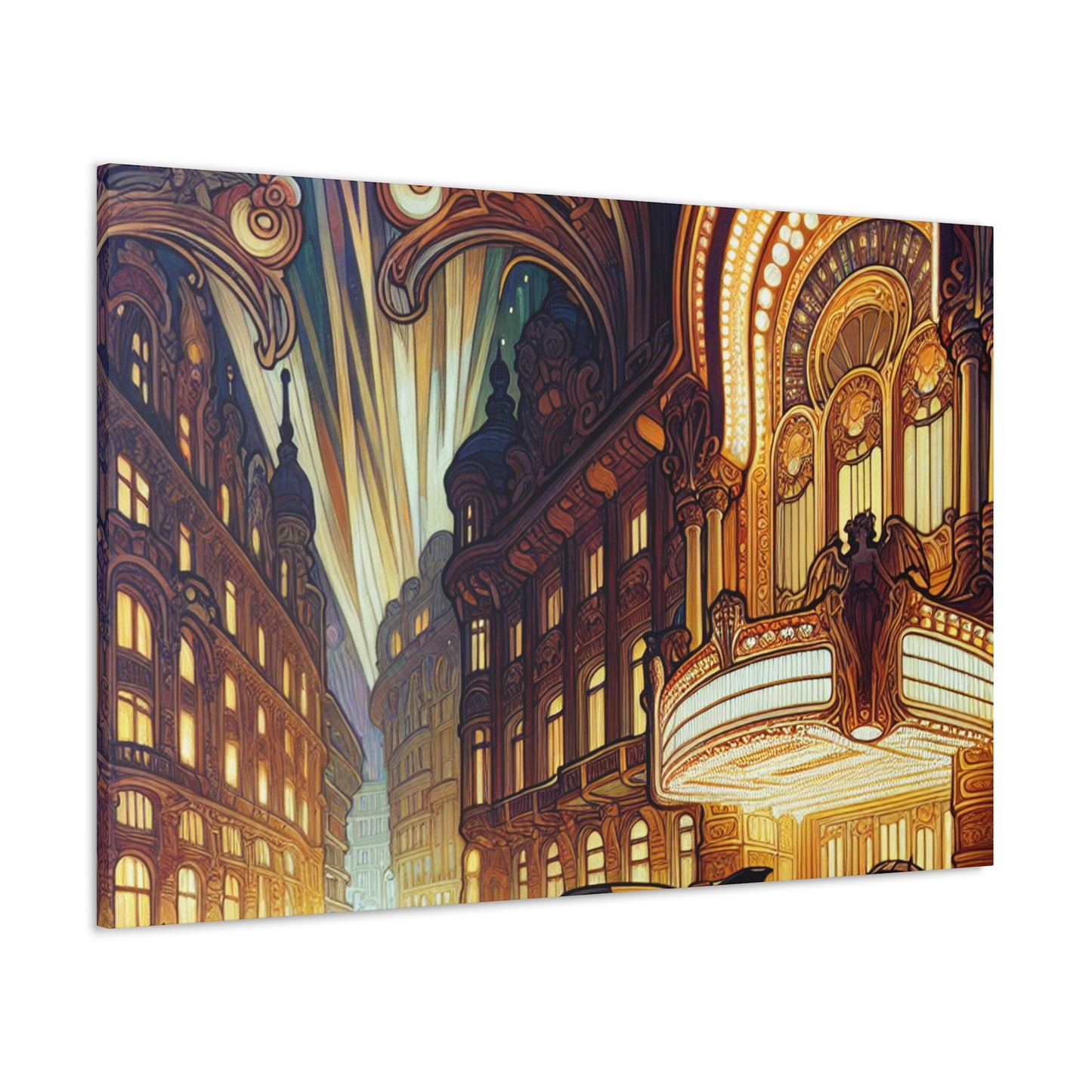 Enigmatic City Lights - Canvas