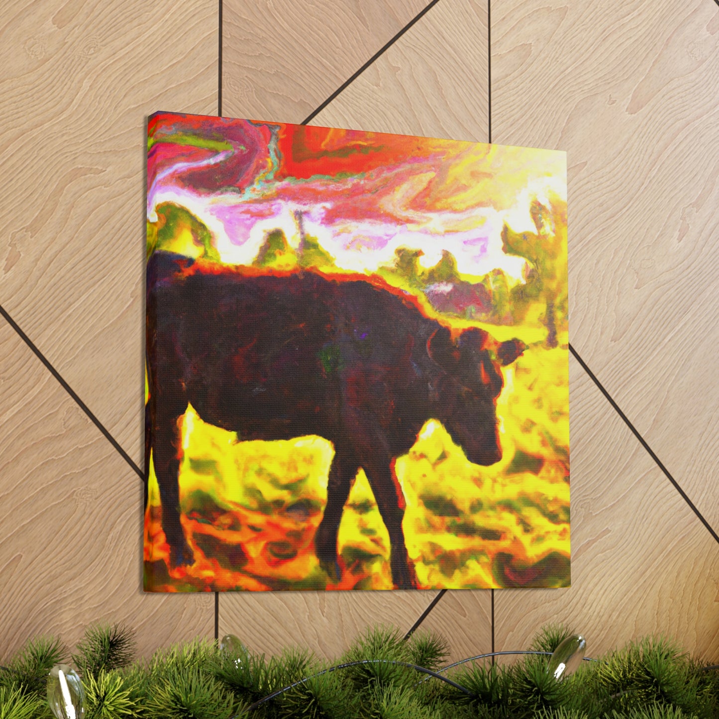 "Black Angus Majesty Unleashed" - Canvas