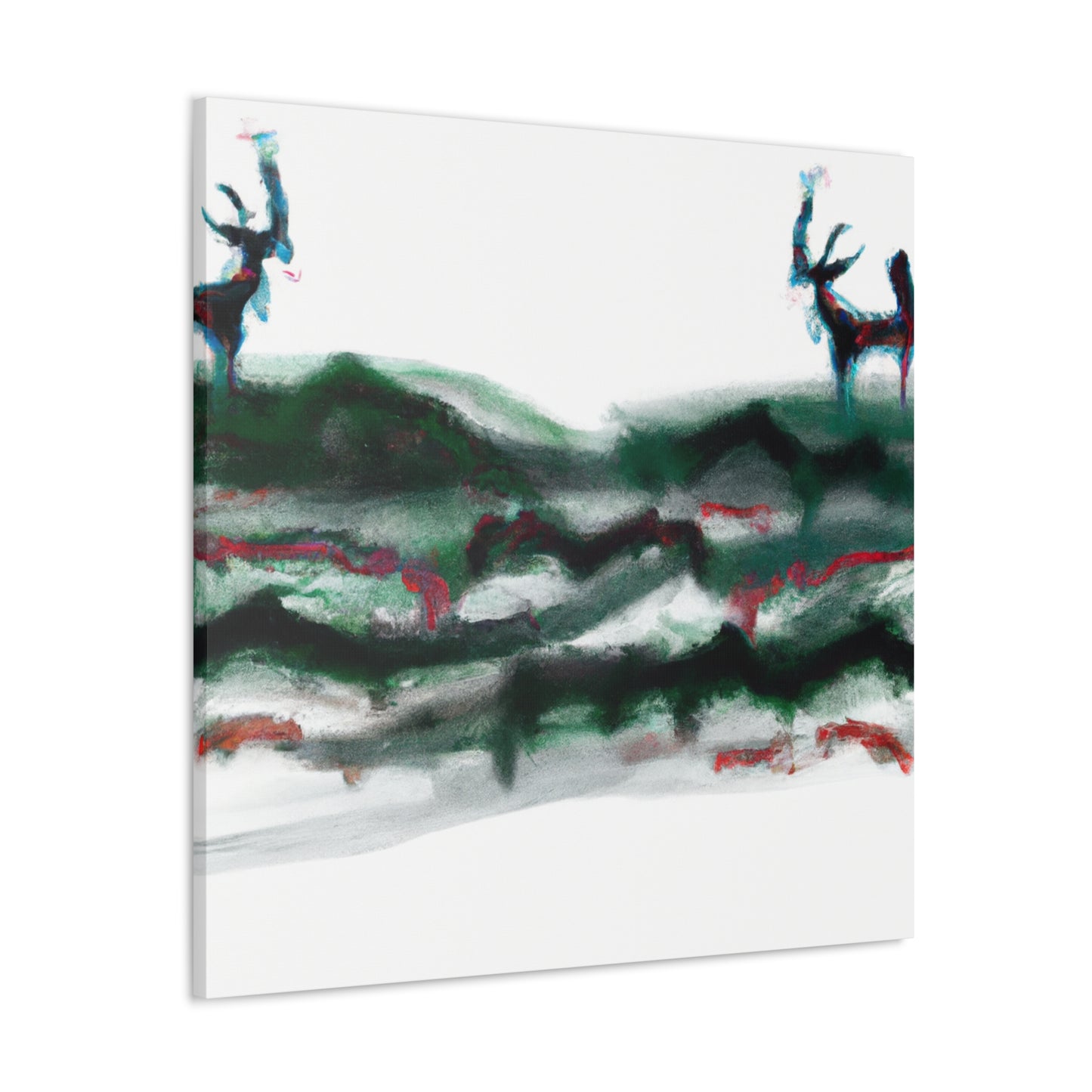 Deer in Abstraction - Canvas