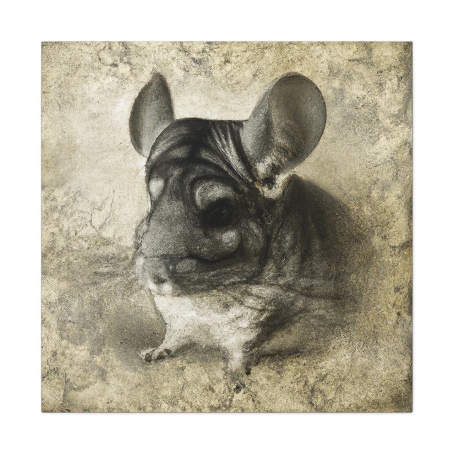 "Chinchilla's Captivating Charisma" - Canvas