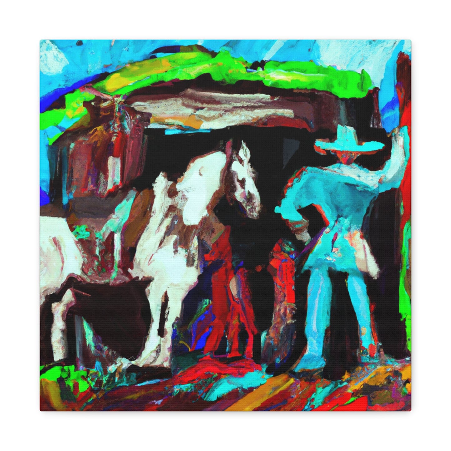 Stagecoach in Flux - Canvas