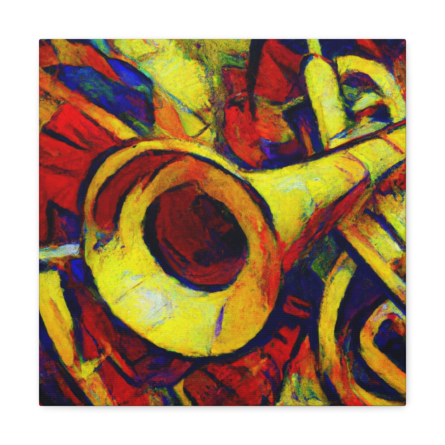 Trombone in Impressionism - Canvas