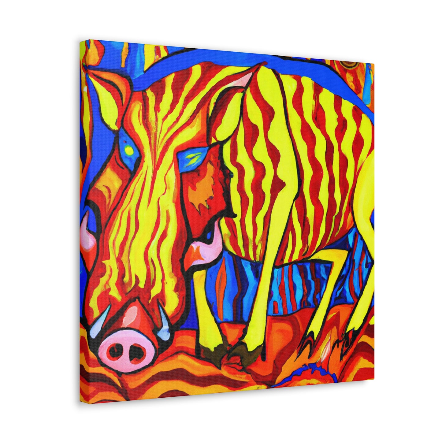 Warthog in Rococo - Canvas