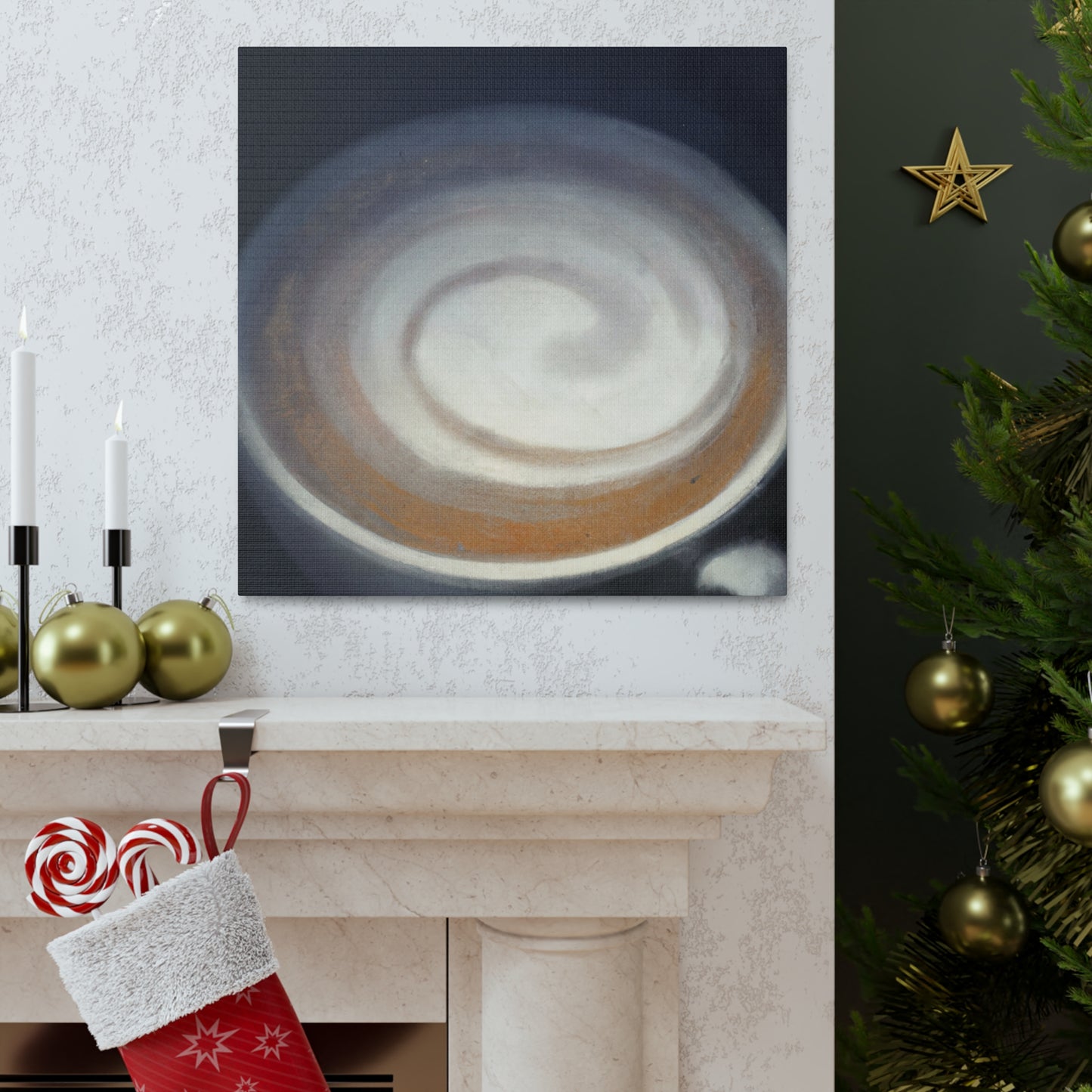 "Brewed Art: Cappuccino" - Canvas