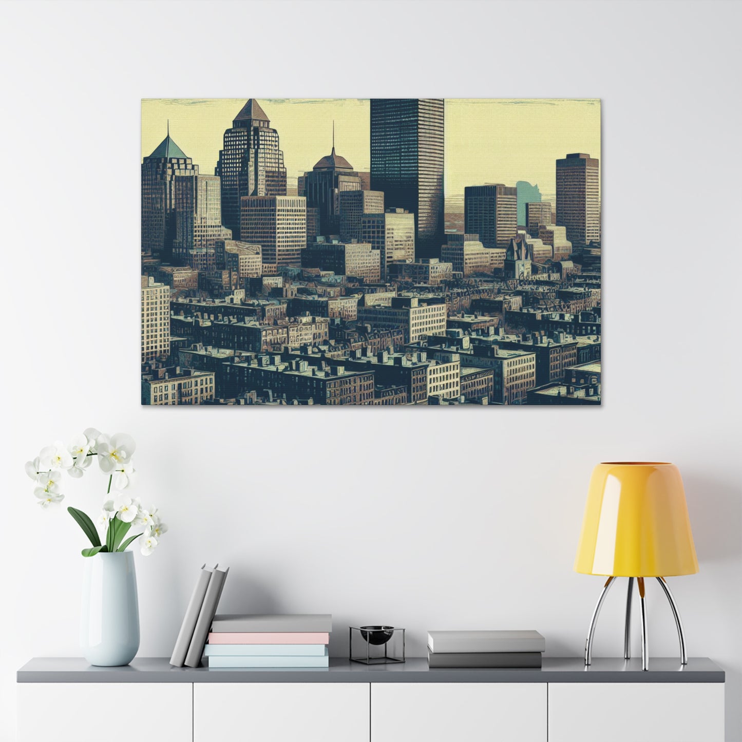 "Revolutionary Boston's Urban Canvas" - Canvas