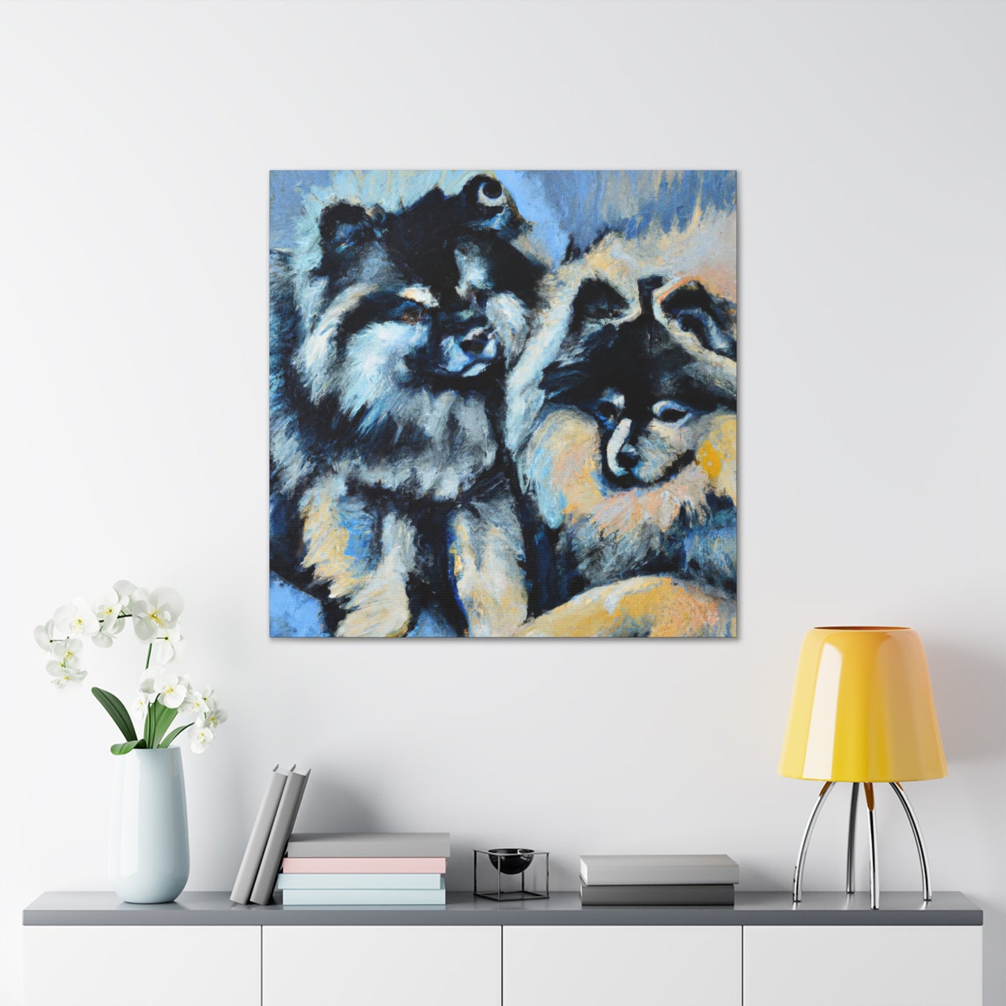 Keeshond in Splendor - Canvas