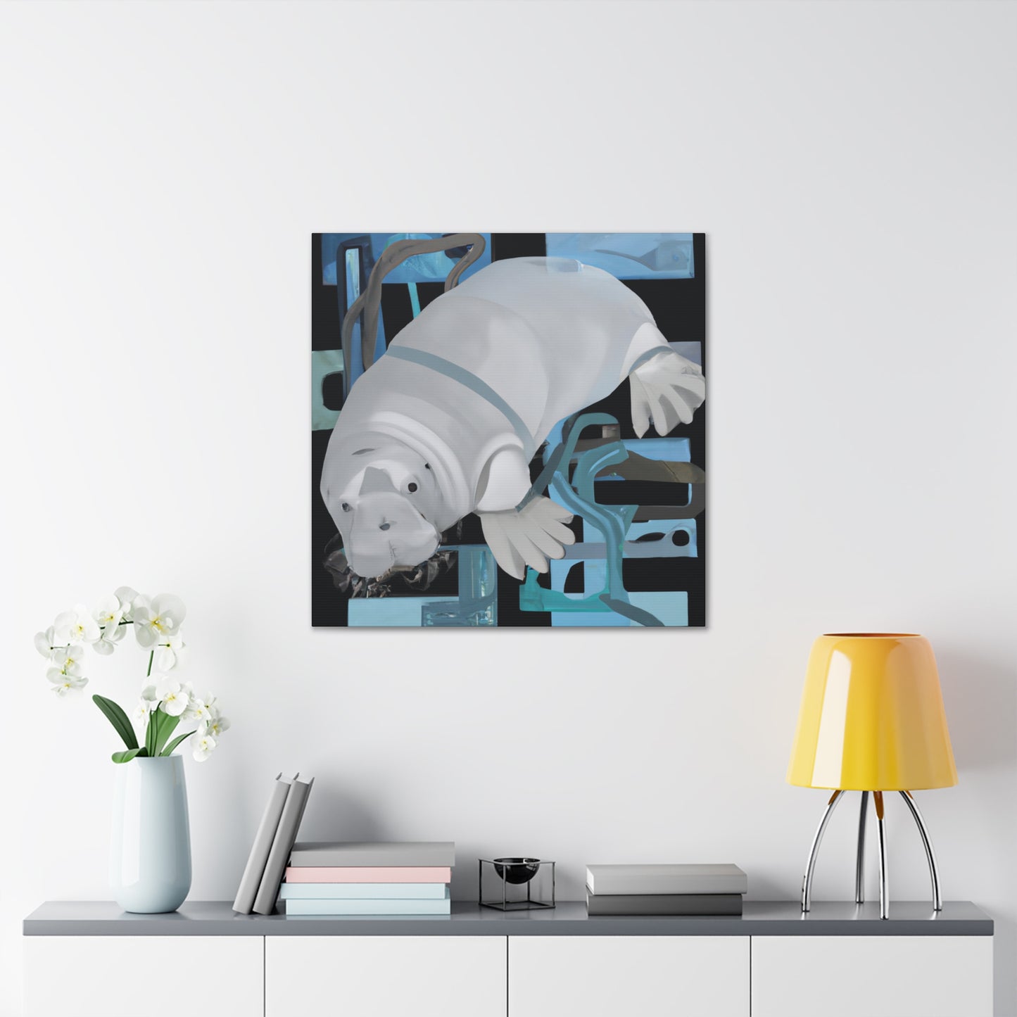 Manatee Magic Majesty - Canvas