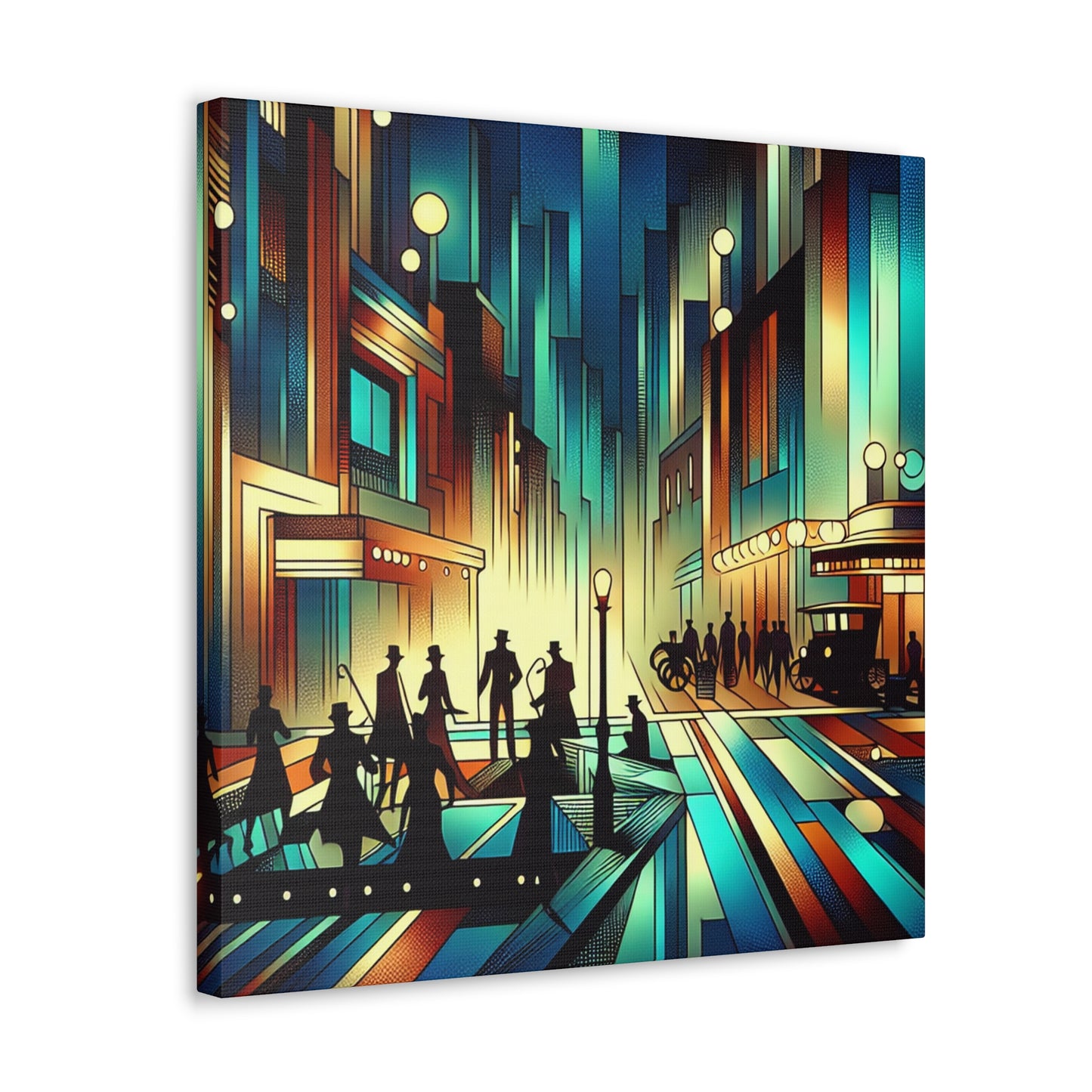 Whimsical City Melodies - Canvas