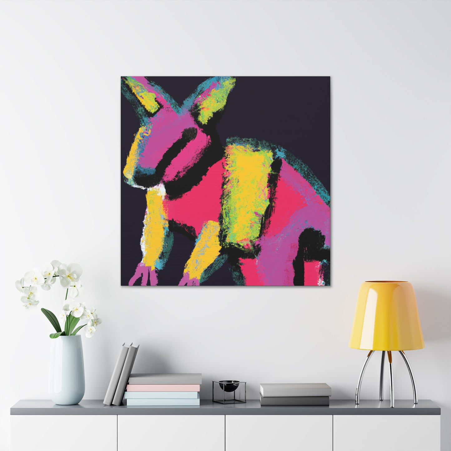 "Wallaby in Abstraction" - Canvas