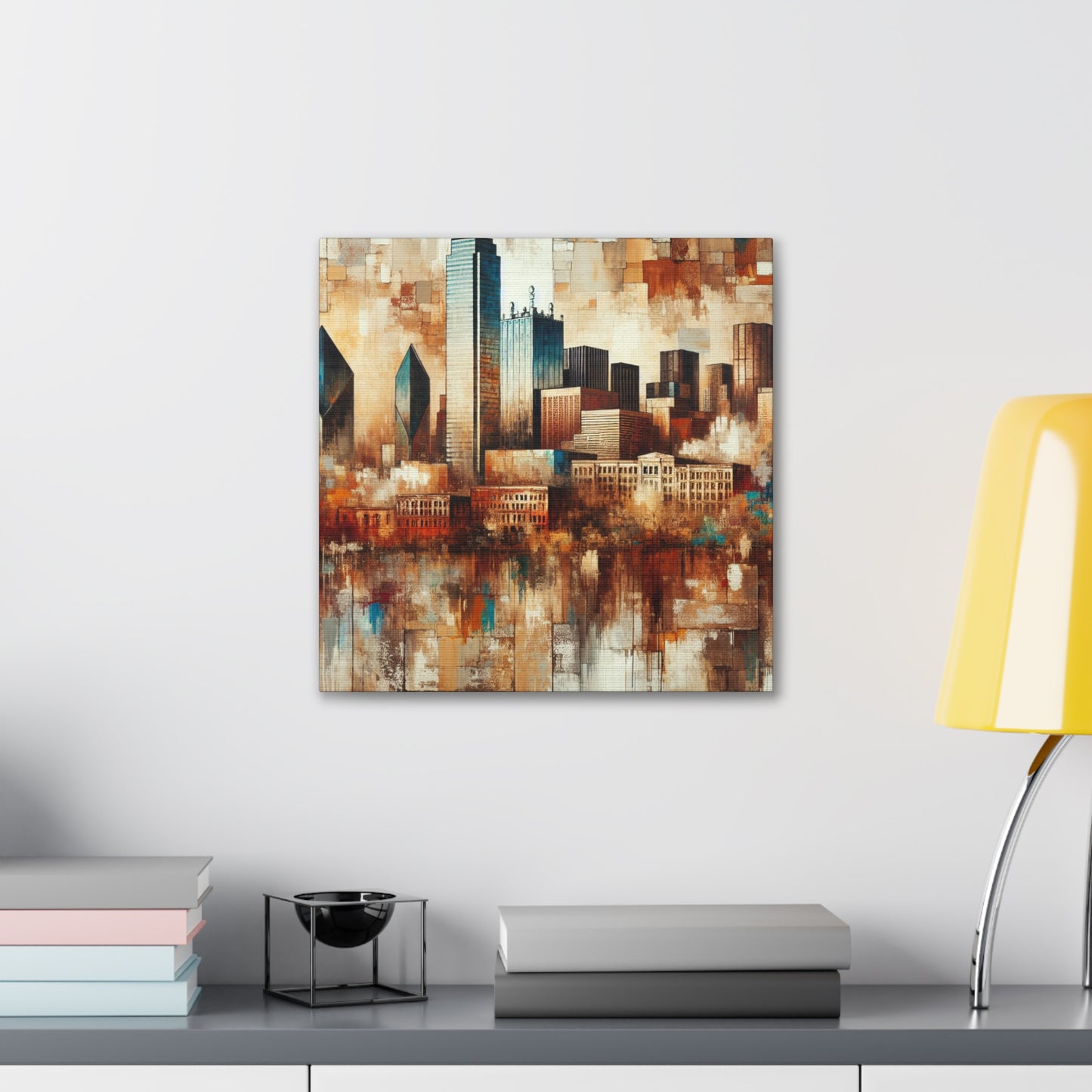 "Vibrant Urban Texan Impression" - Canvas